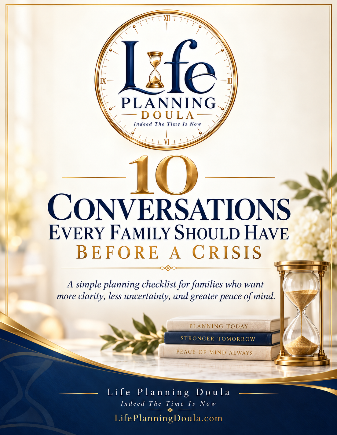 10 Conversations Every Family Should Have Before a Crisis — free checklist cover